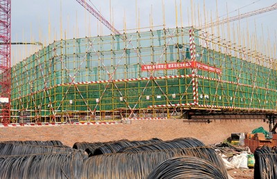 榮縣首個市民健身中心年底竣工，工程建設穩步推進